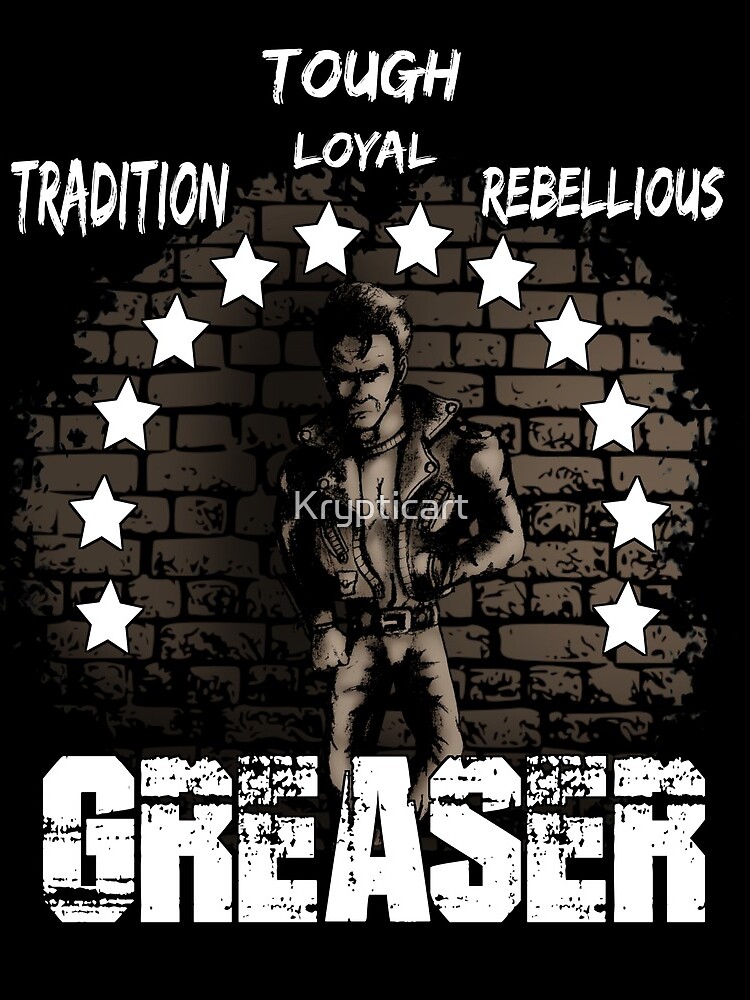 "Greaser definition " Drawstring Bag for Sale by Krypticart Redbubble
