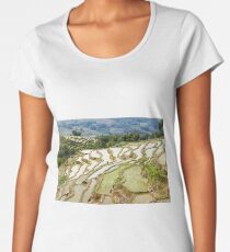 Yuanyang Rice Terraces, Yunnan - China Women's Premium T-Shirt