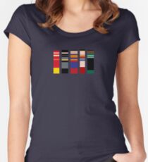 Color Palette Of Justice Women's Fitted Scoop T-Shirt