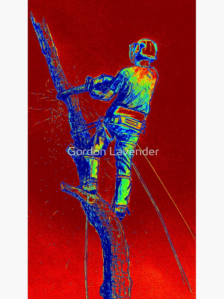 "Arborist Tree Surgeon" Sticker by KoiPainting Redbubble