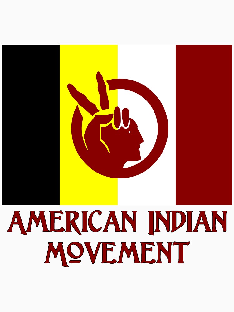 the-american-indian-movement-flag-unisex-t-shirt-by-chunga-redbubble