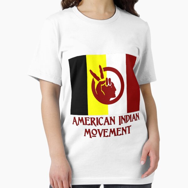 Vista previa del artículo con la obra «El movimiento indio americano - Bandera», diseñado y vendido por Chunga.