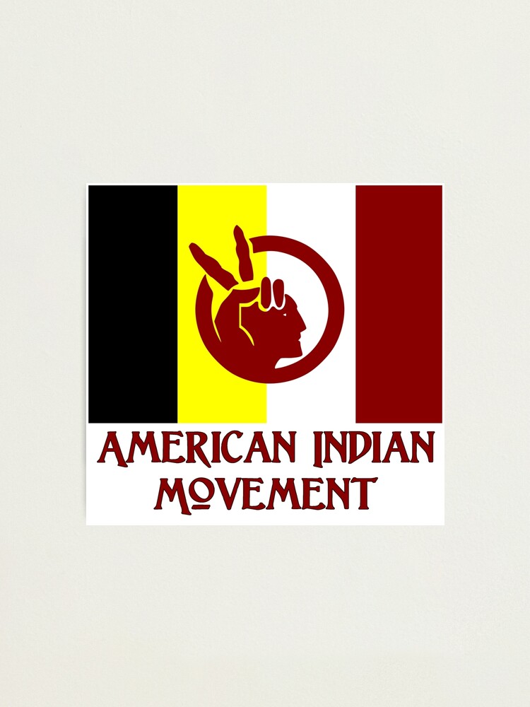 Alternate view of The American Indian Movement - Flag Photographic Print