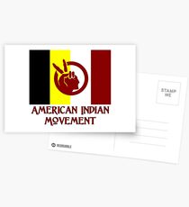 The American Indian Movement - Flag Postcards
