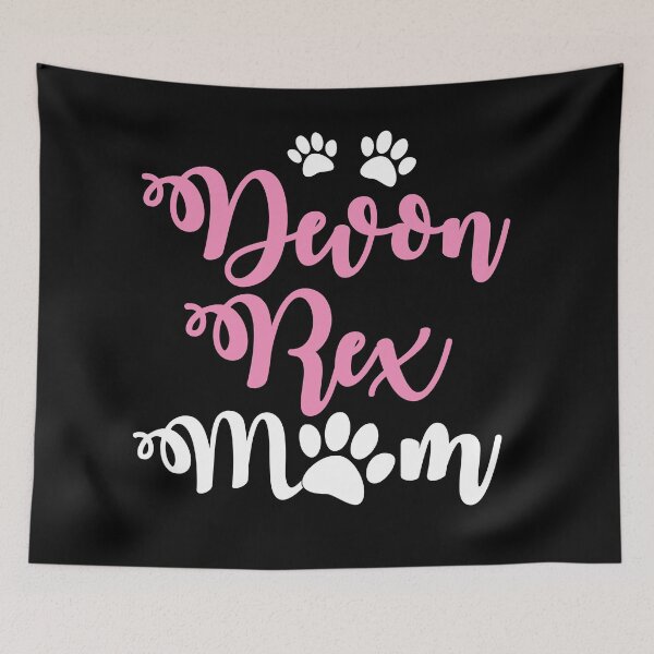 Item preview, Devon rex CAT mom mum with cute kitten paws designed and sold by jazzydevil.