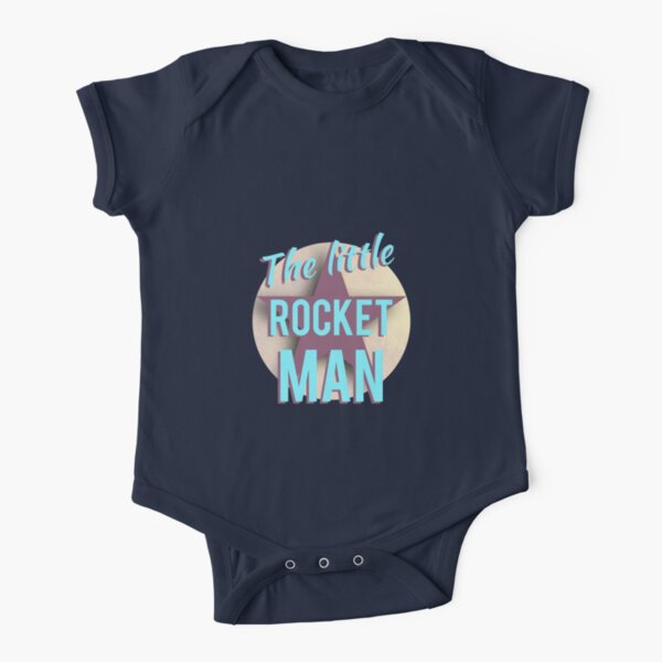 The Little Rocket Man Short Sleeve Baby One-Piece