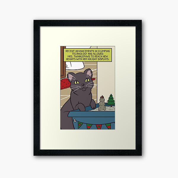 Mrs. Twinklepaws' Holiday Display Framed Art Print