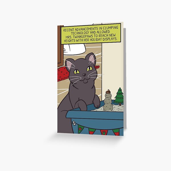 Mrs. Twinklepaws' Holiday Display Greeting Card