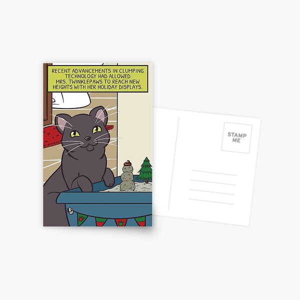 Mrs. Twinklepaws' Holiday Display Postcard