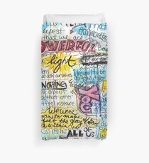 Marianne Williamson Quote - "Our deepest fear is not that we are inadequate" Duvet Cover