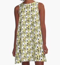 Honigdachswappen (nur Farbsymbol) A-Linien Kleid