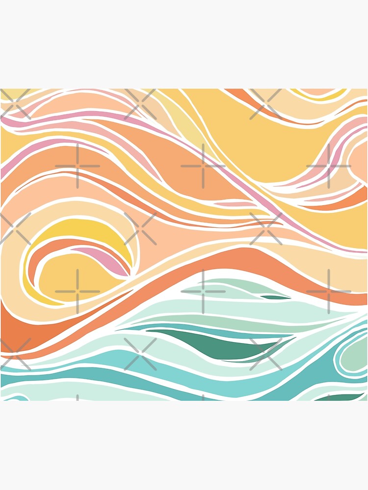 Abstract Tropical Pastels