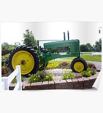 ANTIQUE JOHN DEERE TRACTOR Poster