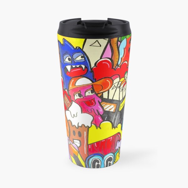 funky artwork Travel Mug