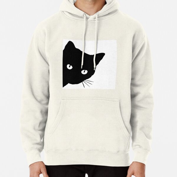 peeking cat hoodie
