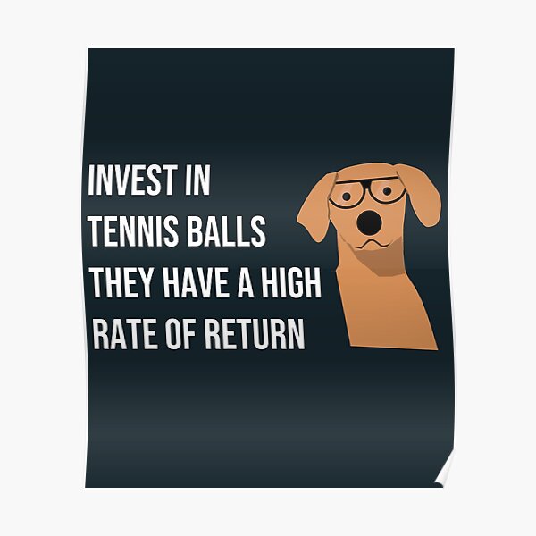 Funny Dog Accountant Financial Advisor Finance Teacher Poster