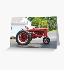 ANTIQUE FARMALL TRACTOR Greeting Card