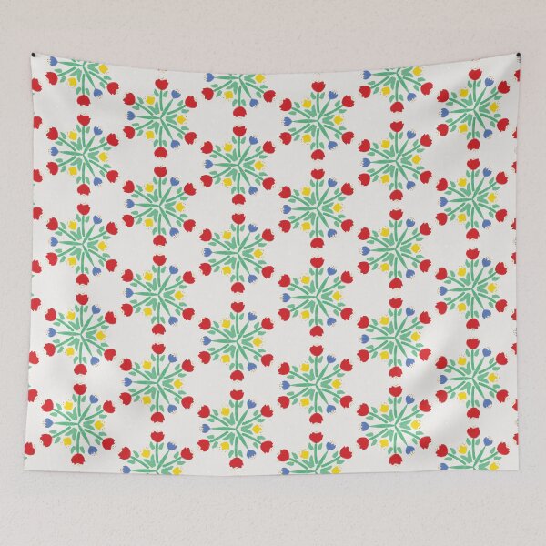 Item preview, Painted folk tulips  designed and sold by LittleBettyMakes.