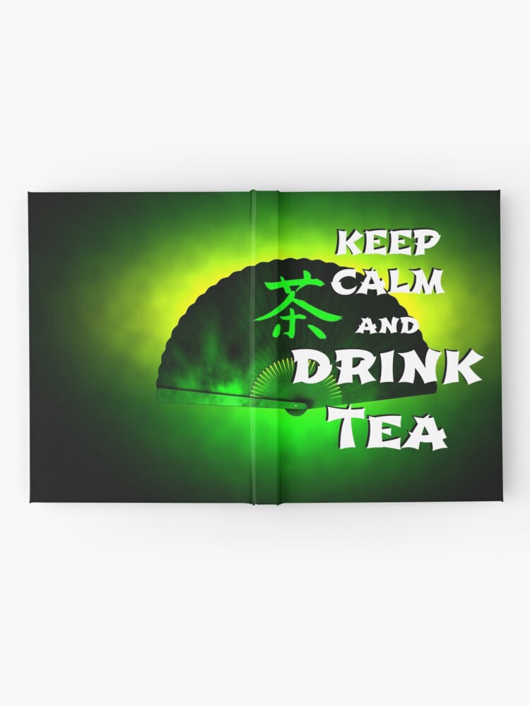 Alternate view of Keep Calm And Drink Tea - green tea Hardcover Journal