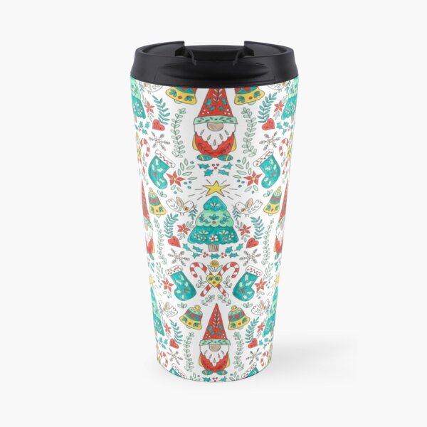 Folk Christmas Tree Travel Mug