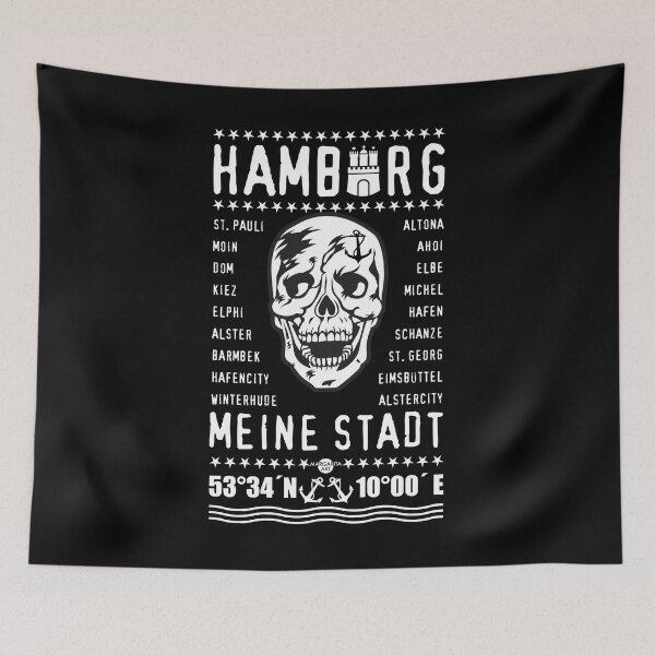 Item preview, 84 Skull Skull Hamburg MY CITY Districts designed and sold by Margarita-Art.