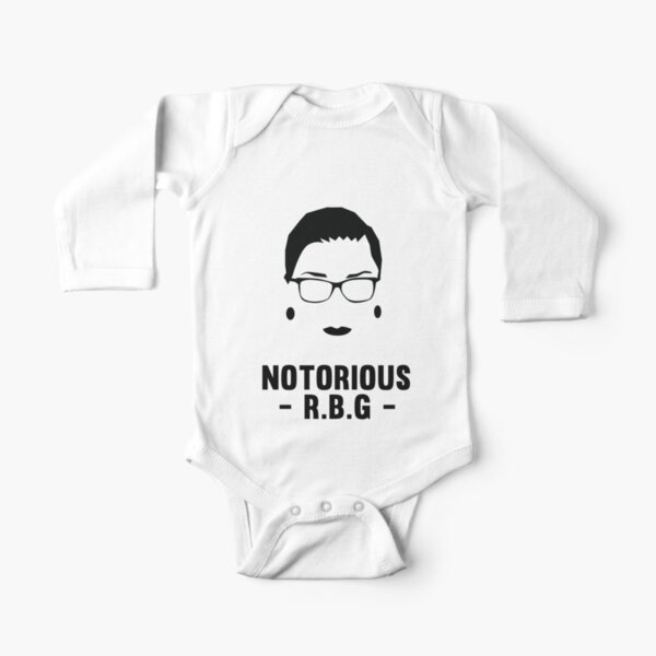 Notorious RBG Long Sleeve Baby One-Piece