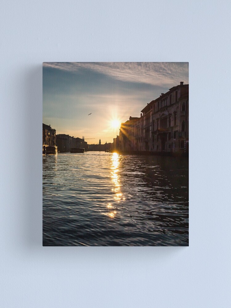 Thumbnail 1 of 3, Canvas Print, Sunrise on the Grand Canal designed and sold by darren-j-mcleod.