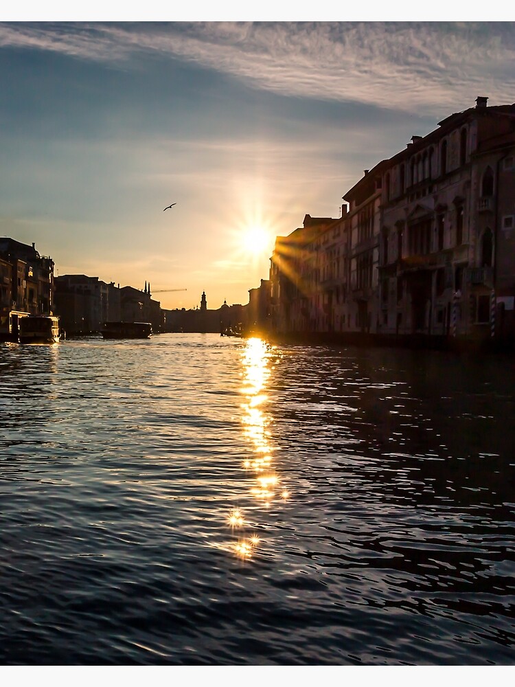 Thumbnail 3 of 3, Canvas Print, Sunrise on the Grand Canal designed and sold by darren-j-mcleod.
