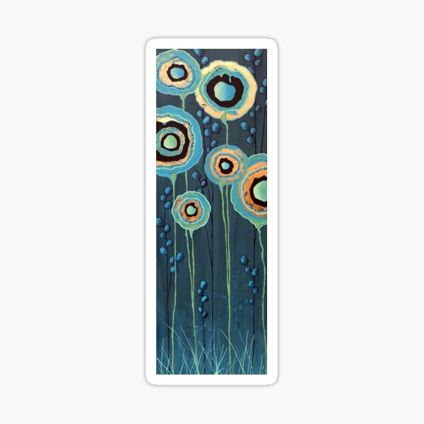 Stand Tall Abstract Floral Sticker