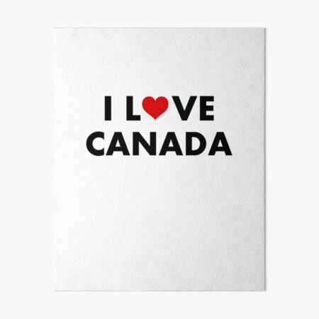 Item preview, I Heart Canada I Love Canada Modern Text Light-Color designed and sold by TinyStarCanada.