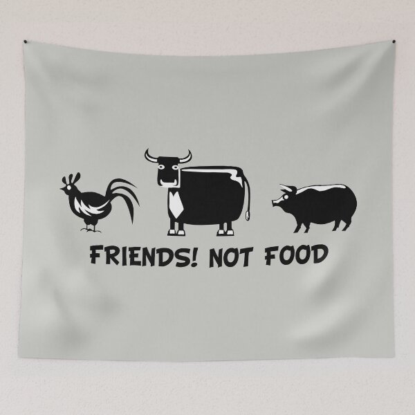 Item preview, Animal - Friends Not Food designed and sold by LateralAlice.