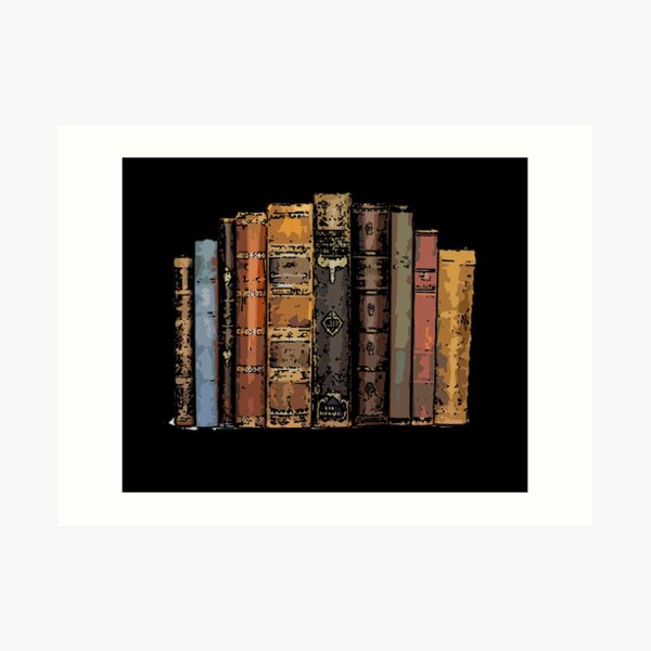 Stack of Books 17 Art Print