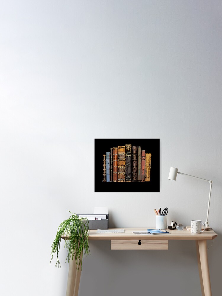 Aesthetic Book Stack Poster for Sale by mdewese3