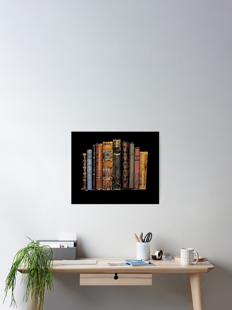 Aesthetic Book Stack Poster for Sale by mdewese3