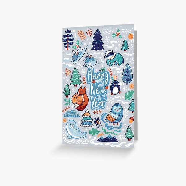 Item preview, Happy New Year designed and sold by PenguinHouse.