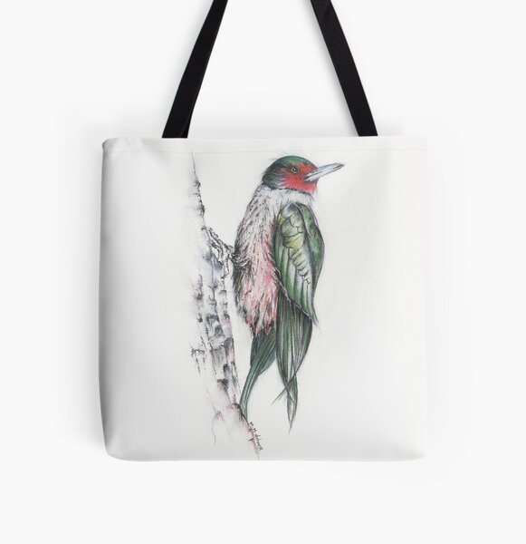Lewis's Woodpecker Pillows and Totes All Over Print Tote Bag