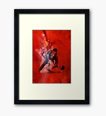 Brazilian Jiu Jitsu Fire Framed Print