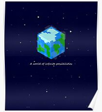 Póster Minecraft Cube World