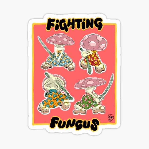 Fighting Fungus Sticker