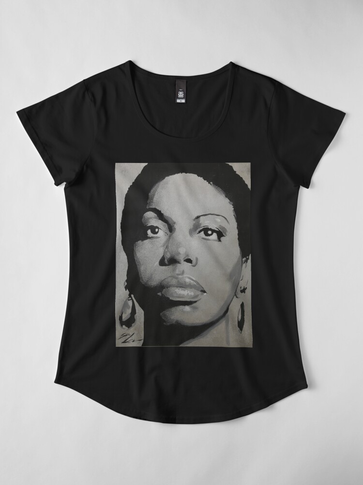 Alternate view of Lady Jazz - Music and Charisma Premium Scoop T-Shirt