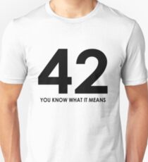 The meaning of life, the universe and everything Unisex T-Shirt