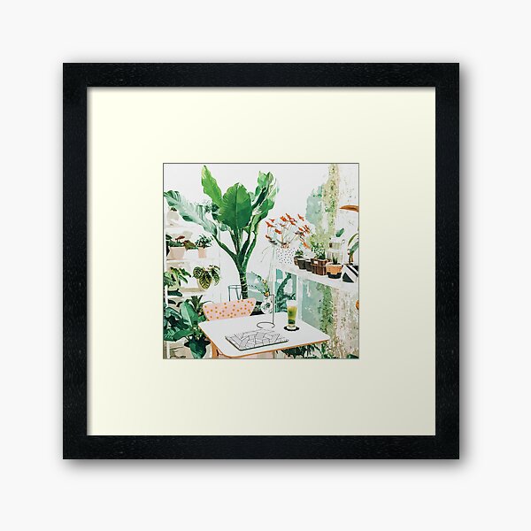 Item preview, Junglow, Urban Jungle Botanical Home decor, Tropical Plants Interior Design Plant Lady Painting designed and sold by 83oranges.