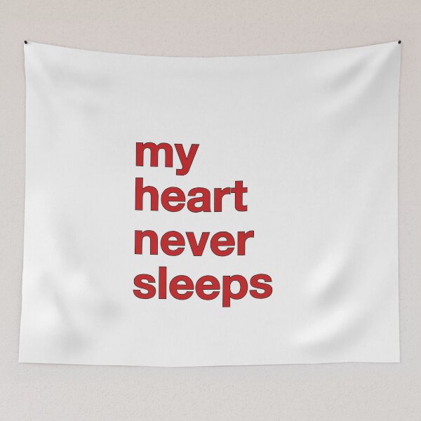 Item preview, my heart never sleeps designed and sold by Hell-Prints.