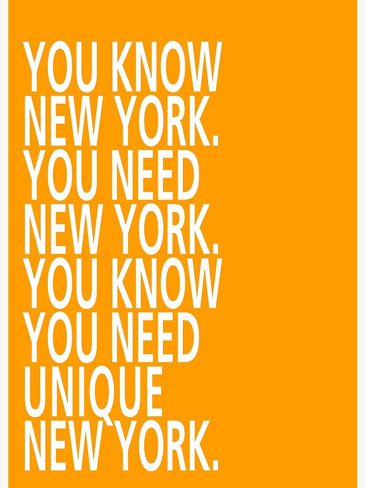 "You know New York Tongue Twisters" Poster by HellPrints Redbubble