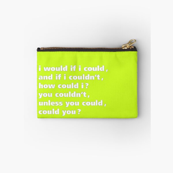 Item preview, i would if i could - Tongue Twisters designed and sold by Hell-Prints.