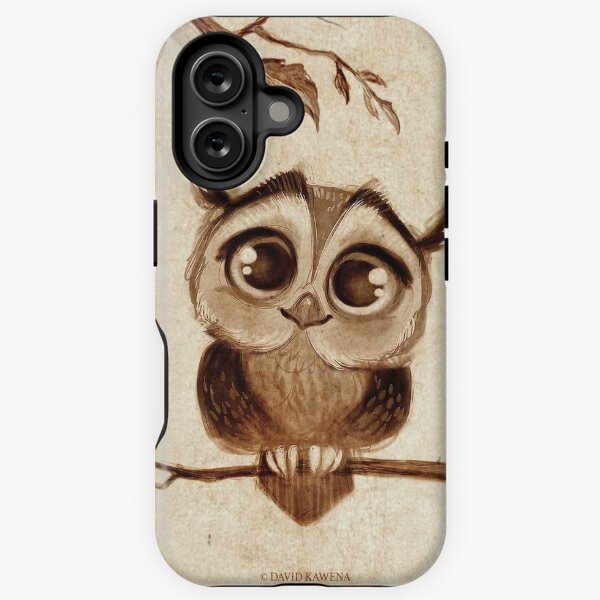 Doodles by David Kawena - Owl iPhone Tough Case