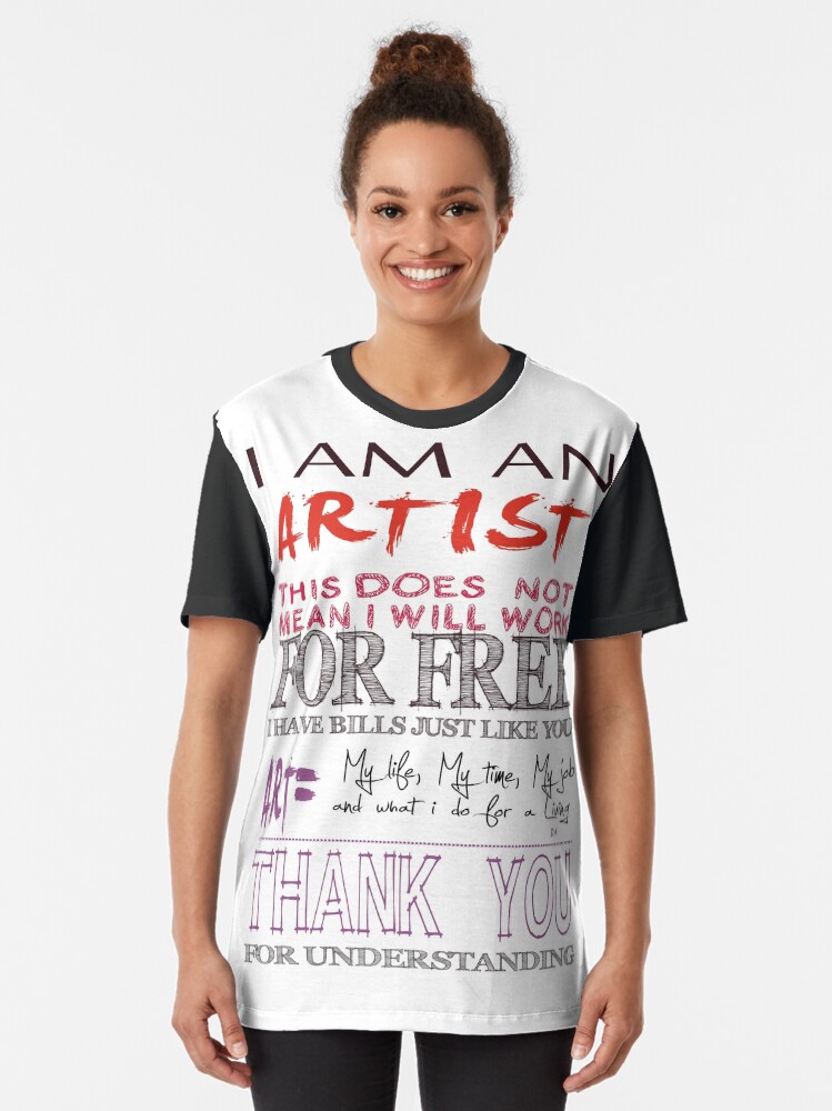 &ldquo;word of an artist&rdquo; T-shirt by dwaynehamilton | Redbubble