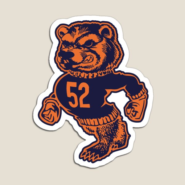 Chicago Bears Football Helmet w/ Bear Type Logo Die-Cut MAGNET