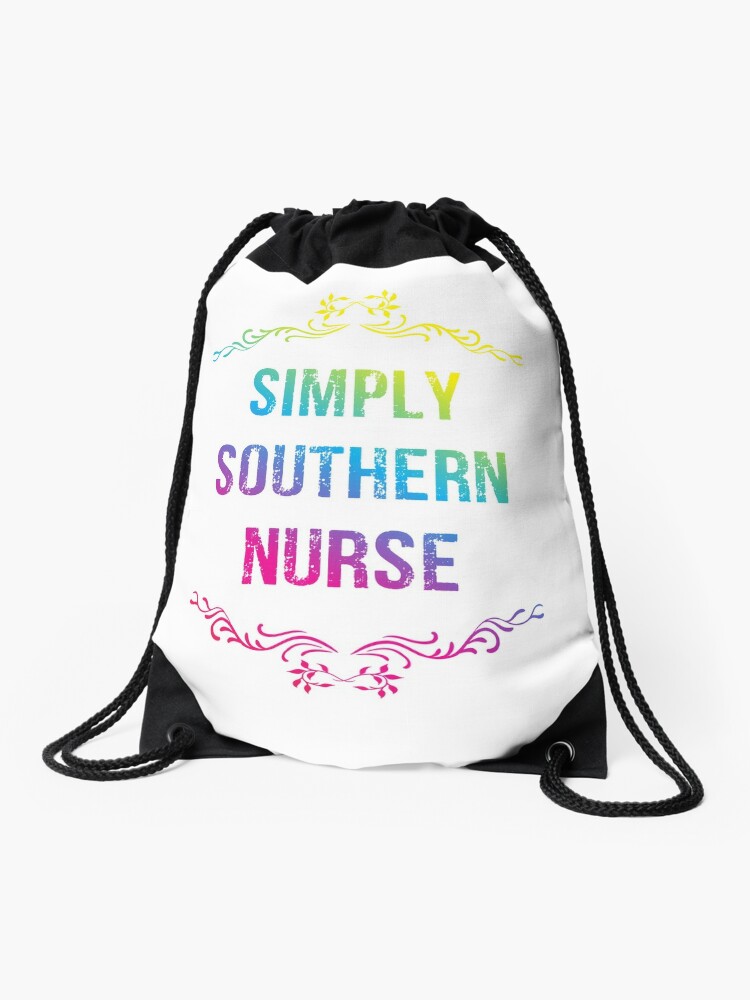 simply southern drawstring bag