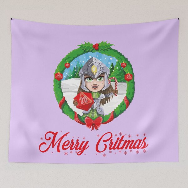 Item preview, Merry Critmas Female Knight designed and sold by WickedWizard.